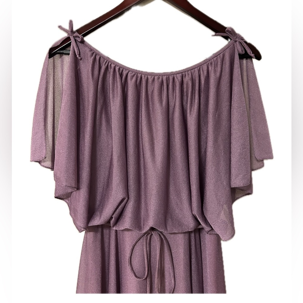 VTG 70s Formal dress. Shimmer Purple.